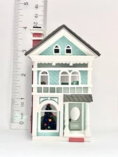 Vintage 1990 Hallmark "Holiday Home" Houses and Shop Series Ornament in Box