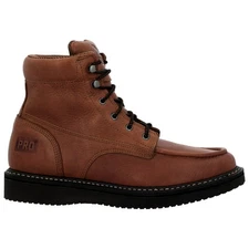 GEORGIA MEN'S PRO-SERIES 6" WEDGE MOC SOFT TOE SPR WORK BOOTS GB003PRO - NEW