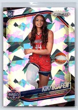 2025 Panini Prizm WNBA Kiki Iriafen #149 Ice Prizms Washington Mystics