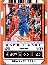 2020 Panini Contenders DP Game Ticket Blue #35 Bradley Beal #/99 Florida