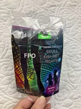 FPO Lot of 2 Women's One Size Skull Pirate Booty Fishnet Tights