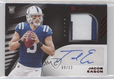2020 Black Rookie Signature Materials FOTL Ruby 8/12 Jacob Eason Auto RC 0t3i