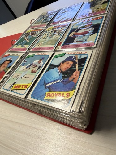 Complete 1980 Topps Baseball Collection (includes Rickey Henderson #482) - Picture 6 of 8