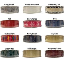 Member's Mark Wired Edge Premium Holiday Ribbon, 1.5" Wide x 50yds