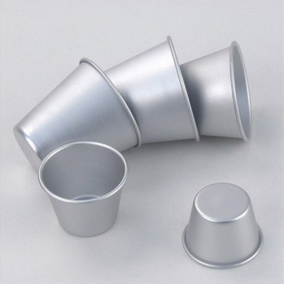 6er Set Dessert Aluminium für Hausform Kochen Pudding Cake