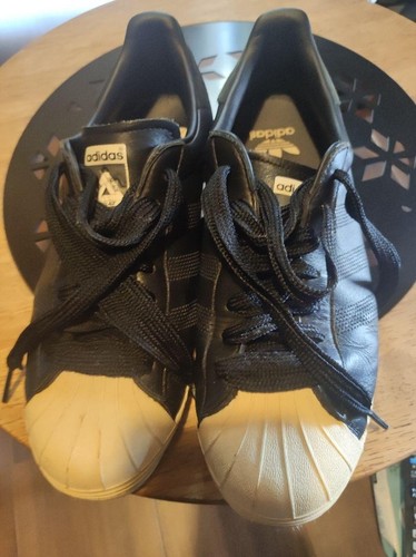 Adidas x Palace Superstar Sneakers Black/White Size 9.5 US 27cm