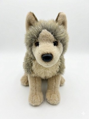 Douglas Cuddle Toys Tyson Wolf Plush #1836 Stuffed Animal Retired Medium 14'' HTF