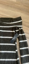Lulus Green and White Stripe Off The Shoulder Mini Sweater Dress Size Medium
