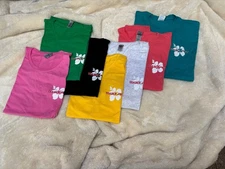 Trader Joe's Short Sleeve  Employee T-Shirt Hibiscus Mostly L/Color NEW