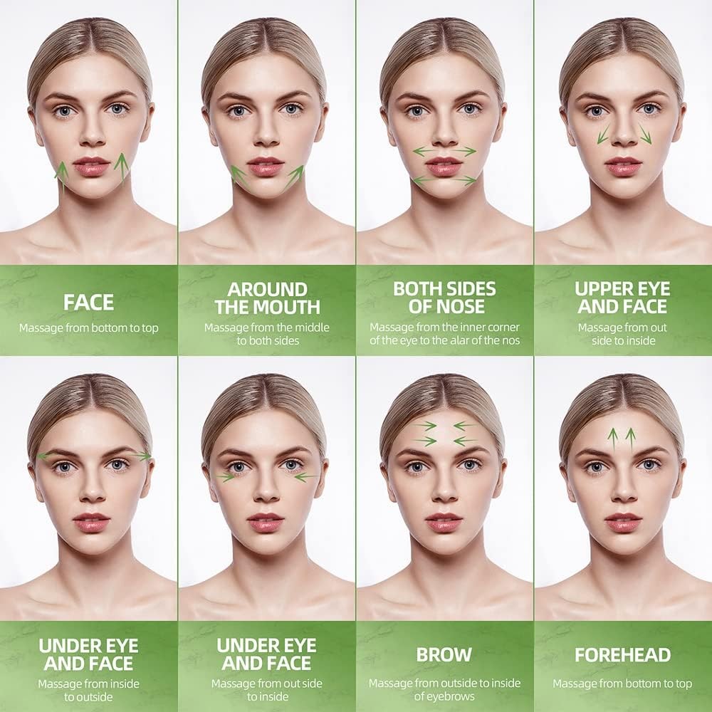 3-in-1 Natural Jade Roller and Gua Pink Ice + + Sha 