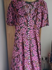 Ladies Women Blue Vanilla Maxi Summer Dress Size UK 10 Long 