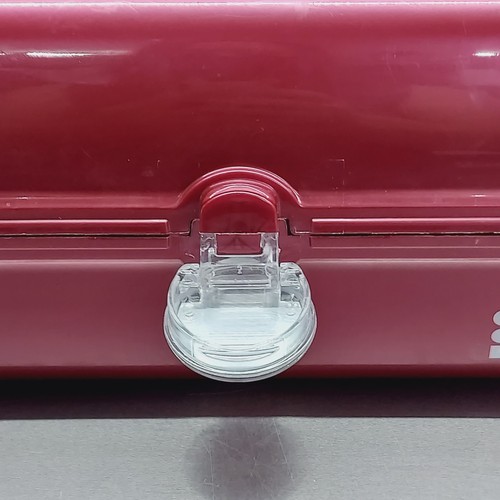 Vtg Caboodles Large Makeup Case Organizer/Caddy Built In Mirror Burgundy - Picture 17 of 21