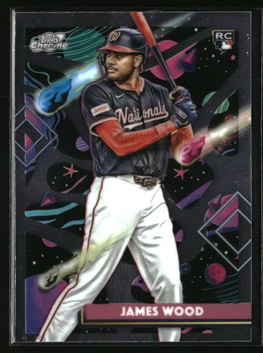 2025 Topps Chrome Cosmic James Wood RC #1 RC Washington Nationals