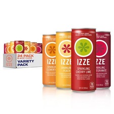 IZZE Sparkling Juice Beverage Blend, 0.35 Fl Oz Pack of 24 , Izze Beverages