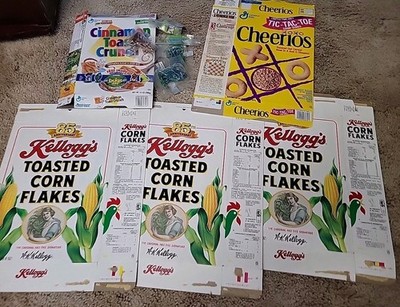 3 1984 Kelloggg's Corn Flakes Boxes - 85th Anniversary