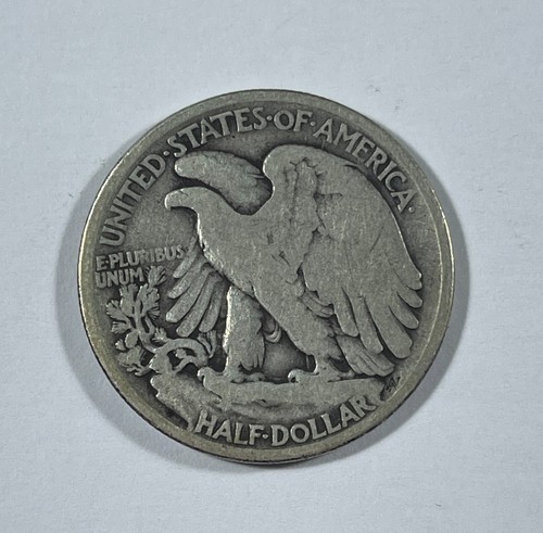 1916 Walking liberty 50C (#21058) VG edge nick as made - Picture 2 of 2
