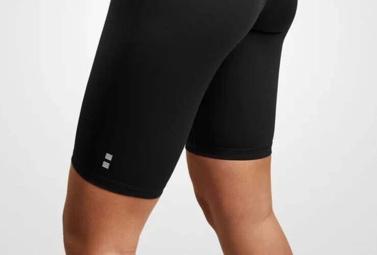 NordicDots Womens Biker Shorts High-Waisted Tennis Pickleball Black Size L - Image 3 of 3