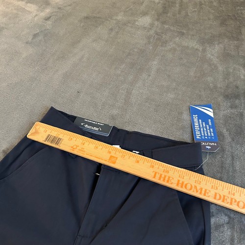 Nautica Performance Pants Adjustable Waist Navy Blue School Uniform Boys Size 8 - Picture 7 of 11