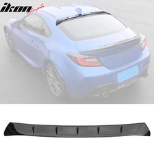 Fits 22-26 Toyota GR86/Subaru BRZ V Style Rear Roof Spoiler ABS Gloss Black