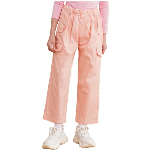 Kids Girls Trousers Dance Sweatpants Comfortable Pants Hip Hop Cargo Loose Soft - Picture 30 of 74