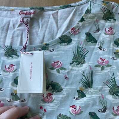 cath kidston green dress 32 Ladies Bathing Frogs Jersey UK 8 US S Cotton NWT Balmain