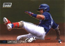 2021 Stadium Club Chrome #307 Santiago Espinal RC Toronto Blue Jays Rookie Card