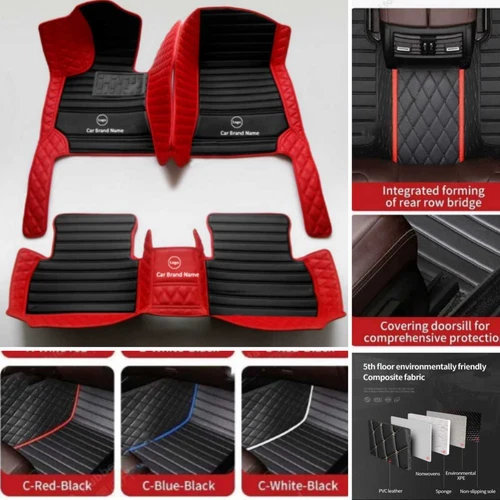 For Chevrolet Camaro SS Car Floor Mats All Weather Waterproof Custom Carpets - Imagen 3 de 32