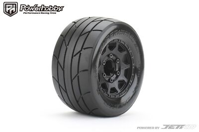 Powerhobby 1/10 2.8 MT Super Sonic Belted Tires (2) with Removable Hex Wheels