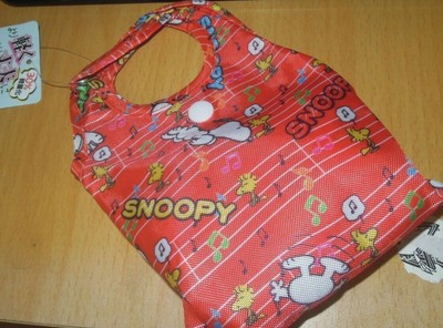 snoopy reusable bolsa