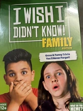 I Wish I Didn't Know! Family Edition Board Game What Do You Meme Brand New