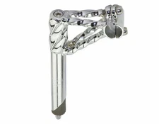 Steel Plated CHROME Bicycle Double Twisted Stem 22.2mm Lowrider Cruiser Chopper 
