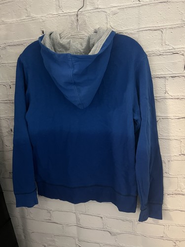 Champion Solid Blue Hoodie LOGO EUC Youth Size Large - Picture 7 of 9