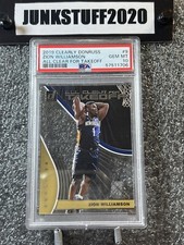 2019-20 Donruss Clearly Zion Williamson PSA 10 Pop 21 All Clear for takeoff Gem