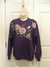 NWOT LEE SWEATS PURPLE SWEATSHIRT SIZE MEDIUM
