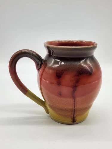 Signed Studio Pottery Mug 5" - Desert Colors