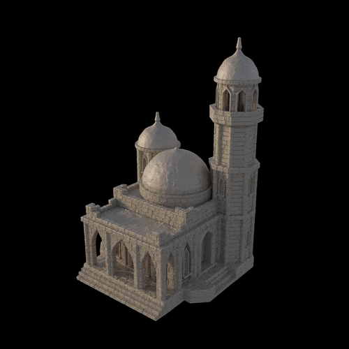Small Desert Mosque - Fantasy Tabletop Terrain - Picture 10 of 10