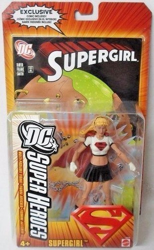 SUPERGIRL ( 6" ) HTF ( BLACK SKIRT VARIANT) DC COMICS ACTION FIGURE & COMIC BOOK - 第 1/2 張圖片