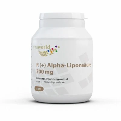 Vita World R (+) Acide Alpha-Lipoïque 200mg 100 Capsule Végétalien