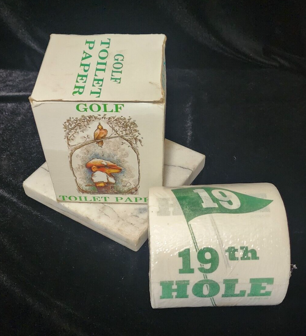 Golf Toilet Paper 19th Hole Joke Roll Sealed in Box