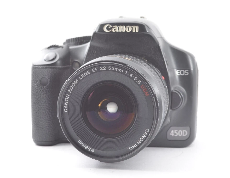 【Como Nuevo】CANON EOS 450D /kiss X2/Rebel XSi + EF 22-55mm f/4-5.6 USM de Japón#1657 Foto 2 de 4