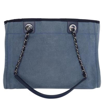 Chanel Sequin Canvas Leather Deauville Tote | eBay