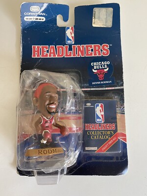 Headliners NBA Dennis Rodman orange hair Chicago Bulls collector