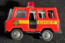 Fire Chief Van, Japan, pressed tin. See photos. Our x1807