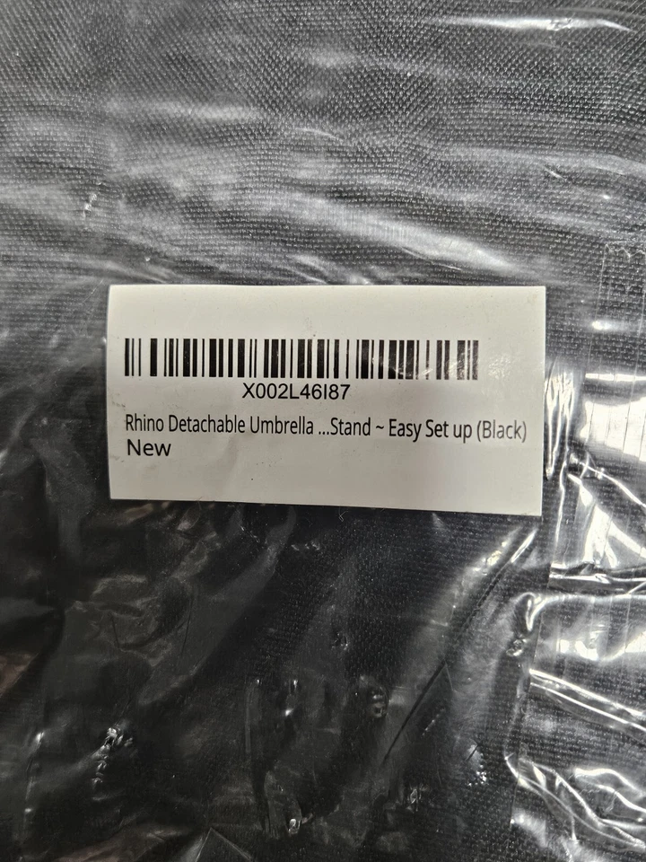 Peso base de paraguas cuadrado Rhino se adapta a cualquier desplazamiento, voladizo/paraguas Foto 2 de 4