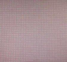 OAKHURST GINGHAM PINK CHECKER LIGHT WEIGHT CURTAIN FABRIC BY THE YARD 54"W