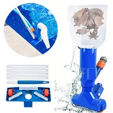 Handheld Vacuum Swimming Pool Jet Cleaner 5Section Pole Ground Spa Pond Fountain