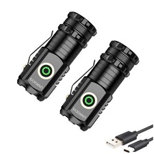 LED Mini Flashlight with Magnet,Super Bright Small Pocket Flashlight,5 Modes ...