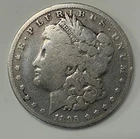 1895-O Morgan Silver Dollar, Original VG, Key Date, NR 90% AG, Rare Authentic