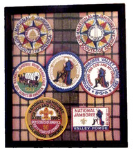 jamboree patch BSA boy scouts patches 1935 1937 1950 1953 1957 1960 1964 x7 lot