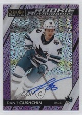 2024-25 O-Pee-Chee Platinum Violet Pixels 74/99 Danil Gushchin #R-DG Auto 0y2g